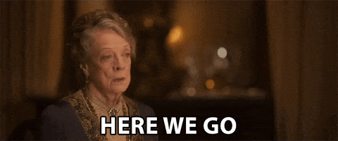 Here We Go Violet Crawley GIF by Downton Abbey
