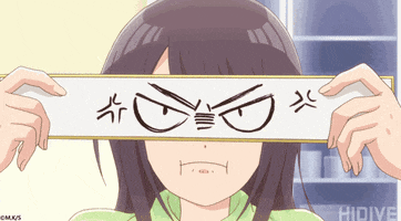 HIDIVE angry annoyed pout anime funny GIF