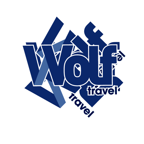 Wolf Travel Sticker