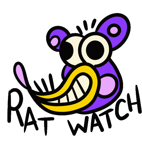 Rat Sticker by Danny.
