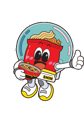 Happy Space Sticker by Nongshim Global