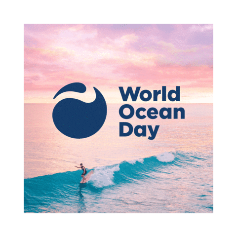 Surf Love Sticker by World Ocean Day