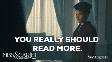 Read A Book GIF by MASTERPIECE | PBS