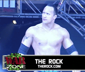 10. KoW FINALS for 3rd place - Singles Match: Sami Zayn vs. The Rock Giphy