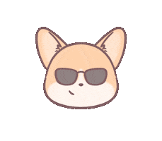 Welsh Corgi Sunglasses Sticker