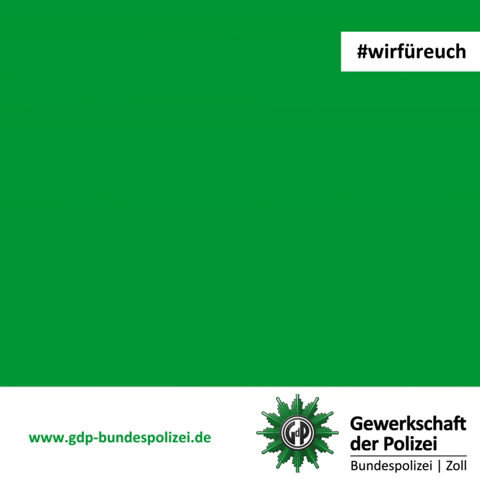 Gewerkschaft Gdp GIF by GdP-Bezirk Bundespolizei |  Zoll