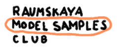 Model Club Sticker by Raumskaya