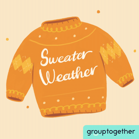 Sweater Weather Fall GIF by GroupTogether