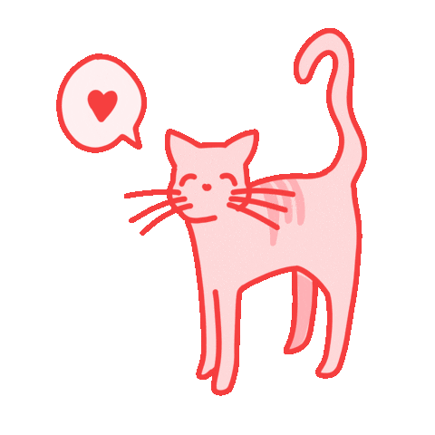Cat Love Sticker