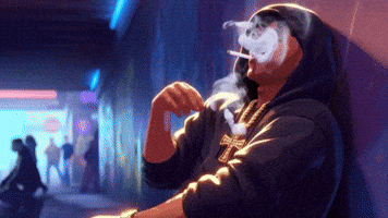 High Life Smoking GIF