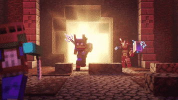Stand Back Video Game GIF by Minecraft
