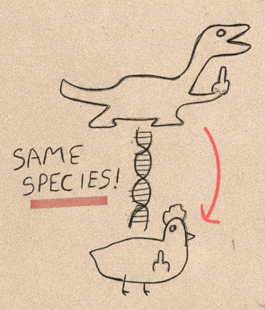 Chicken Dinosaur GIF