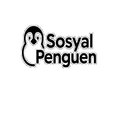 Penguen Sosyal Sticker