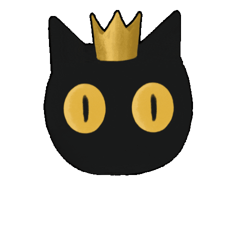 Black Cat Omg Sticker by MIMIC SHHANS