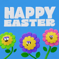 Easter Bunny Flower GIF