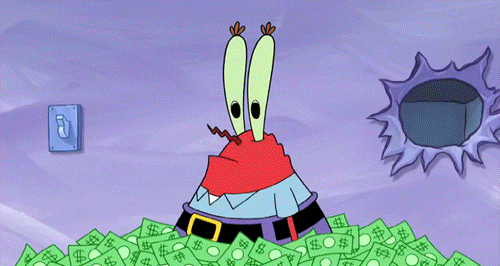 Mr Krabs Reaction GIF by SpongeBob SquarePants - Find & Share on GIPHY