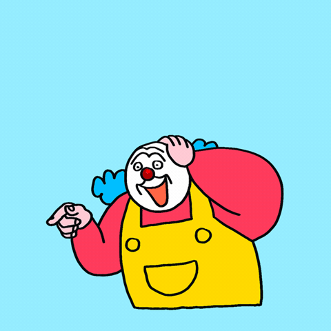 Clown GIF by luckycavity
