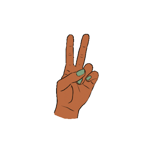 Peace Out Hand Sticker by Lilillama