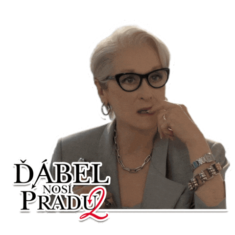 Miranda Mirandapriestly Sticker by falconfilmovenovinky