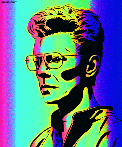 David Bowie Art GIF by PEEKASSO