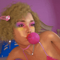Bubble Gum Girl GIF by Well Now WTF?