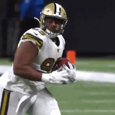 Falcons Stiff Arm GIF by New Orleans Saints - Find & Share on GIPHY