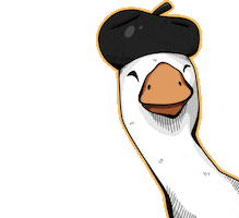 Goose Thank You Sticker