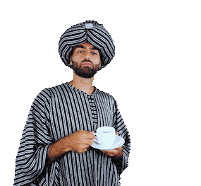 苏丹的一杯咖啡饮料贴纸