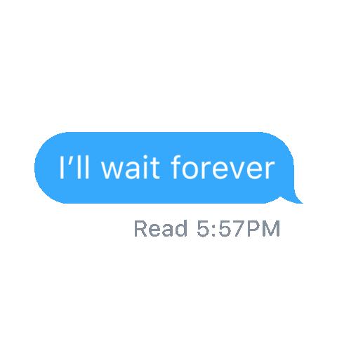 Text Waiting Sticker by Nicole Ruggiero