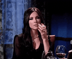 Woman Smoking GIF
