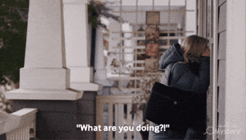 What Are You Doing GIF by Hallmark Mystery