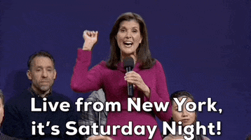 Nikki Haley Snl GIF by Saturday Night Live