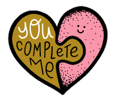You Complete Me Puzzle Sticker
