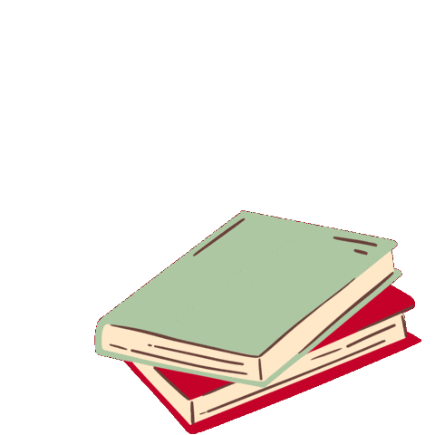 Books Study Sticker by Roodkapjes Zoete Inval