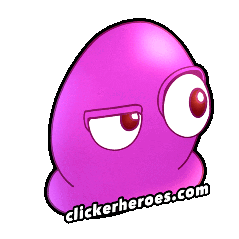 Suspicious Clicker Heroes Sticker by Playsaurus