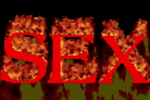 Fire Burning Letters GIF