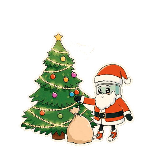 Christmas Santa Sticker by ABGEBRÜHT