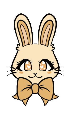 Bunny Pastel Sticker by KeikiiArt