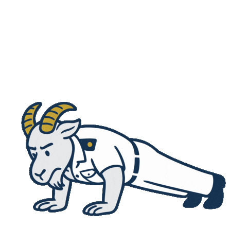 Touchdown Pushups Sticker by ForeverFirstie