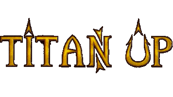 Titan Up Black Art Sticker by Demetre