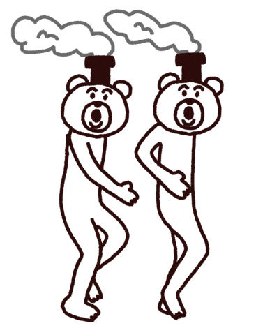 Steam Train Kids Sticker by takadabear