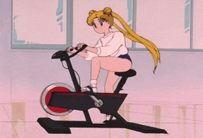 Working Out Sailor Moon GIF