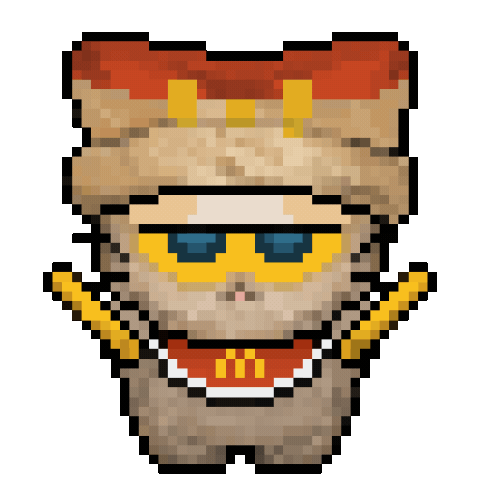 Pixel Mcdonalds Sticker