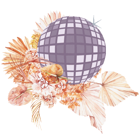 Flowers Disco Sticker by WedLocks
