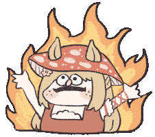 Fire Burn Sticker