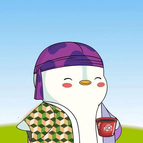 Good Morning Summer GIF by Pudgy Penguins