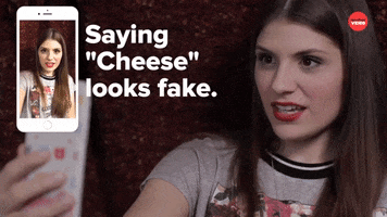 Selfie Say Cheese GIF by BuzzFeed
