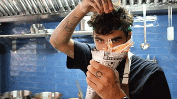 Chef Eating GIF by LaEsquinaDeValentina