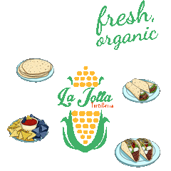 La Jolla Tortillas Sticker by La Jolla Tortilleria