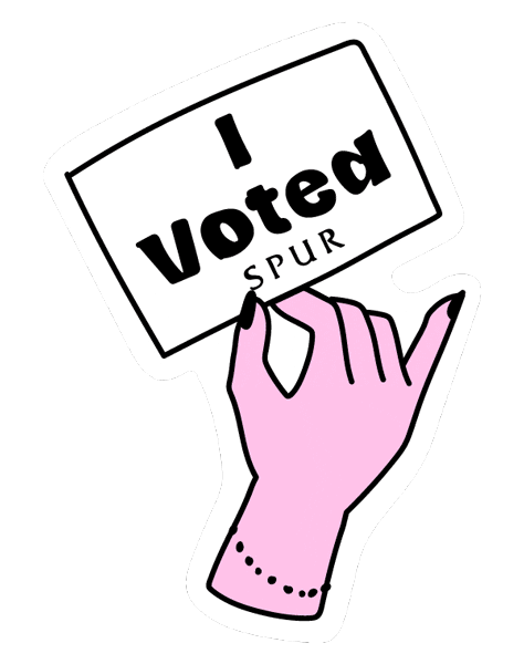 Joy Vote Sticker by SPUR_MAGAZINE